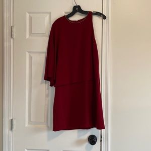 Halston Heritage red occasion dress
